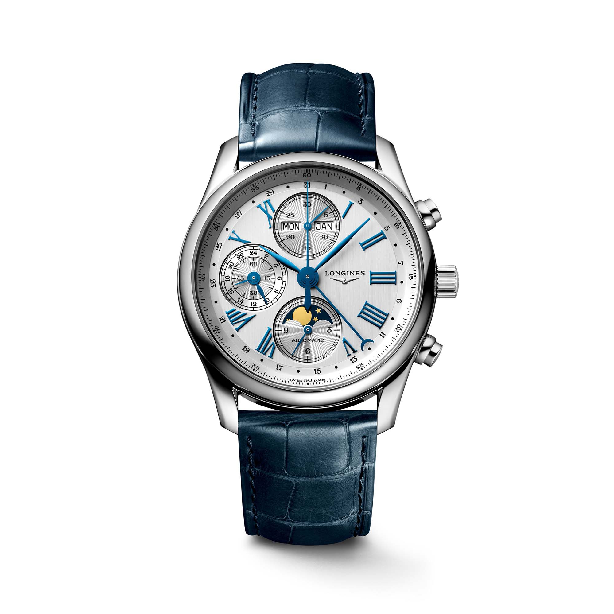 Longines Master Automatic Moonphase Chronograph 40 mm Stainless 